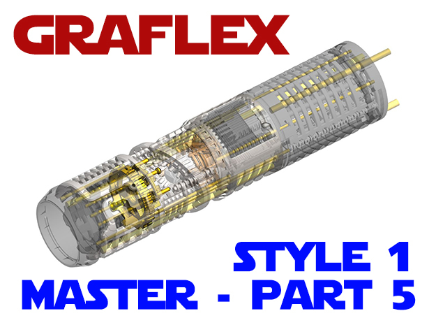 Graflex Master Chassis - Part5 Style1 - CC 2 in White Natural Versatile Plastic