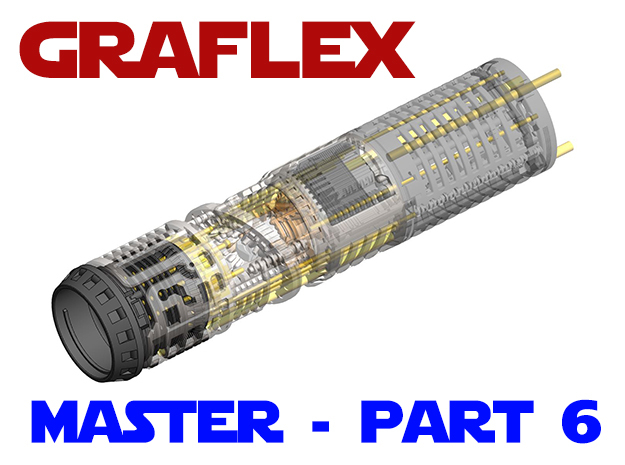 Graflex Master - Part 6 - Speaker holder in White Natural Versatile Plastic
