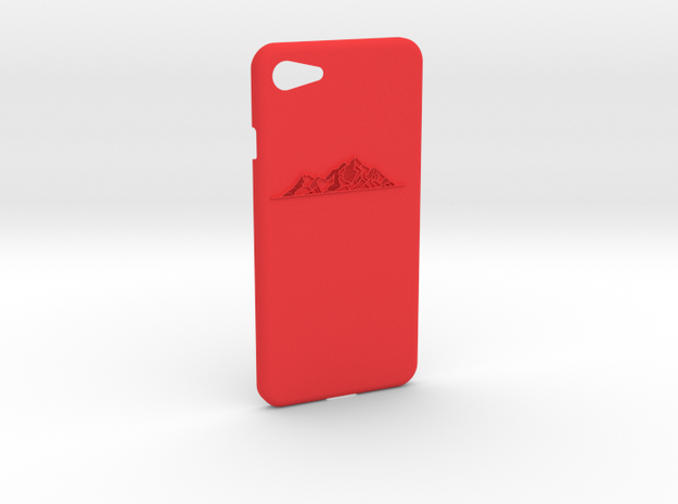 iPhone7　case　Mountain 1 in Red Processed Versatile Plastic