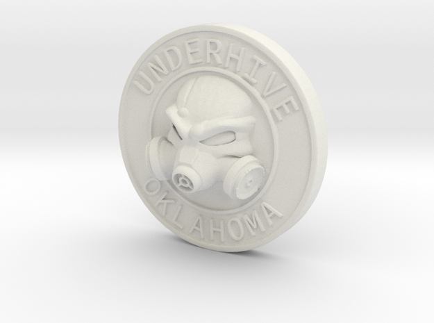 OK-Underhive Token in White Natural Versatile Plastic