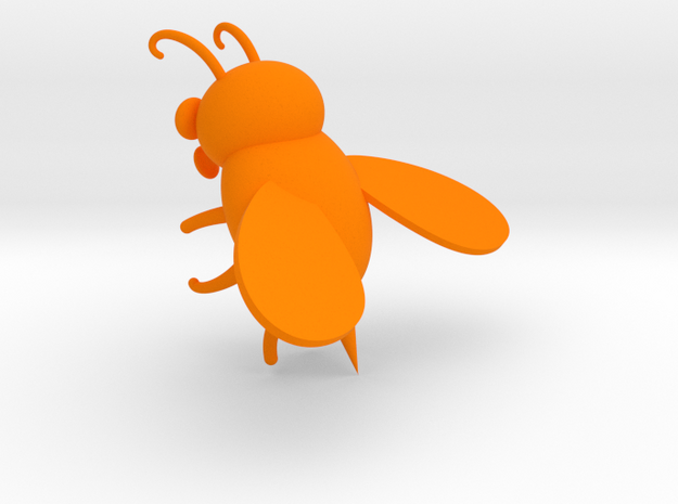 bee in Orange Processed Versatile Plastic: Extra Small
