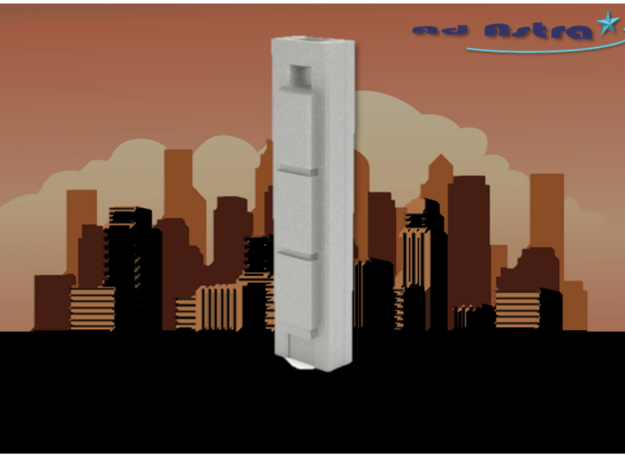 Torre Cepsa - Madrid (1:4000) in White Natural Versatile Plastic
