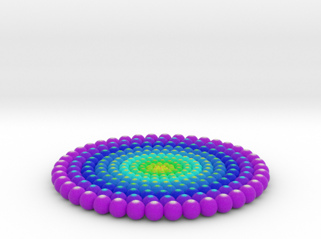 3D Mandala in Natural Full Color Sandstone