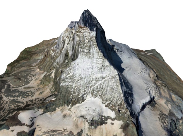 Matterhorn / Monte Cervino Map: 6" (15.2 cm) in Full Color Sandstone