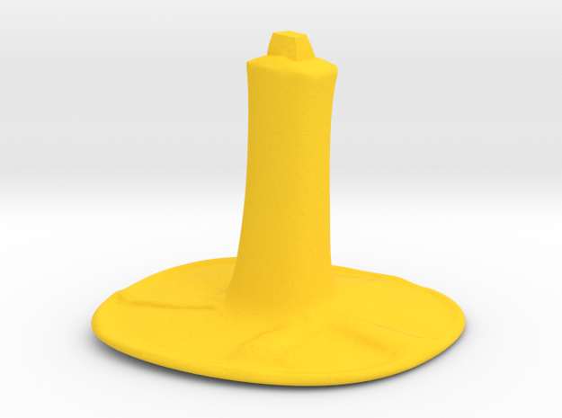 Master Hand stand in Yellow Processed Versatile Plastic