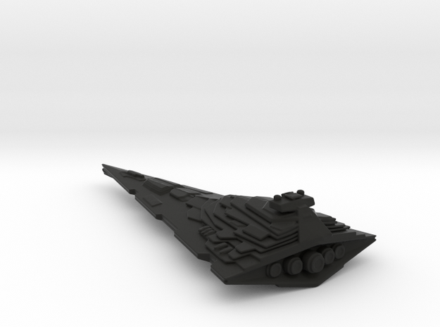 Titan Star Destroyer - 6", 15.2 cm in Black Natural Versatile Plastic