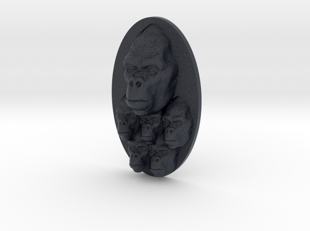 Gorilla Multi-Faced Caricature (002) in Black PA12