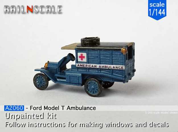 Ford Model T Ambulance (1/144) in Smoothest Fine Detail Plastic