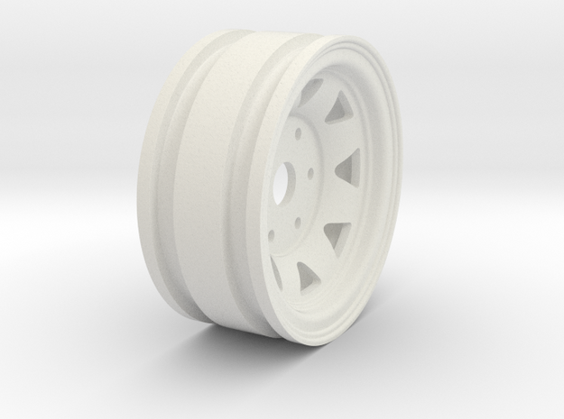 1.55" Stock Steelie Wheel in White Natural Versatile Plastic