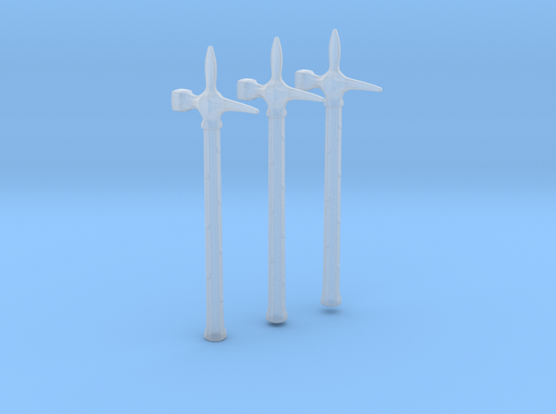 Diablo warhammers for 28mm/35mm minis - 3 pieces in Tan Fine Detail Plastic
