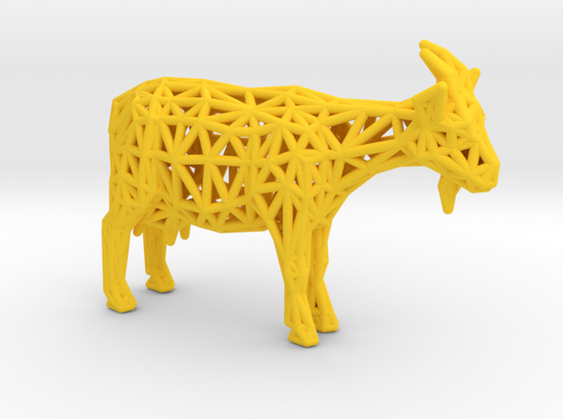 Goat in Yellow Processed Versatile Plastic