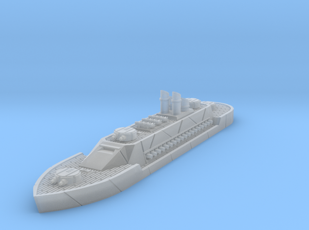 Steampunk Ironclad Battleship in Tan Fine Detail Plastic