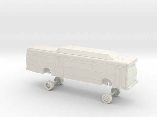 HO Scale Bus Orion V Foothill F1200s in White Natural Versatile Plastic