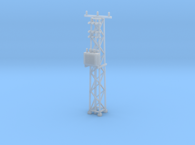 N Scale Distribution Transformer Pylon #2 in Tan Fine Detail Plastic