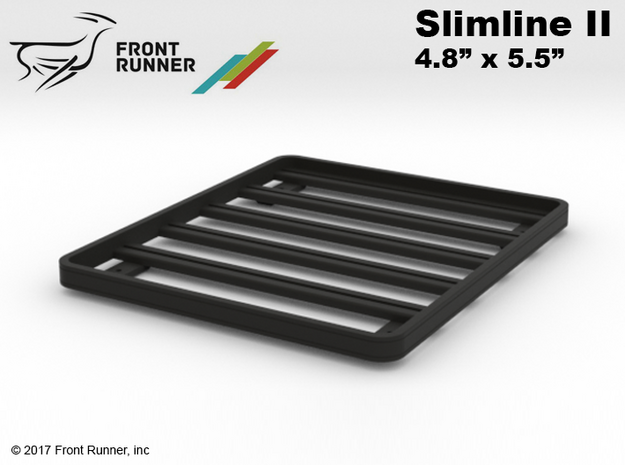 FR10031 Slimline II roof Rack 4.8 x 5.5 in Black Natural Versatile Plastic