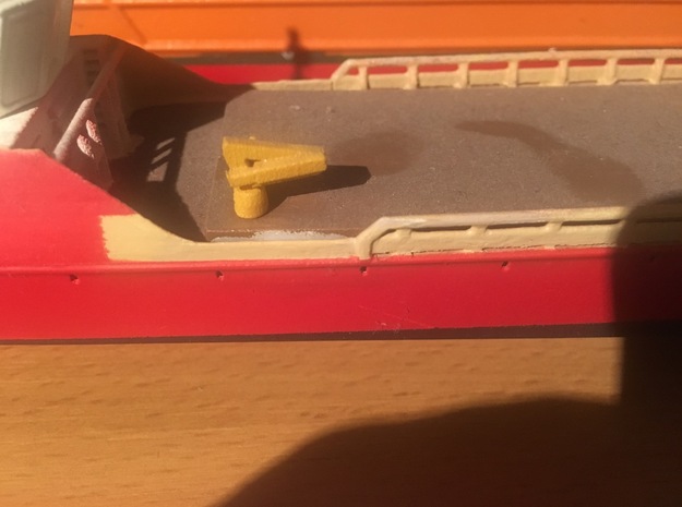 small modern ship crane (1:200) in Smooth Fine Detail Plastic