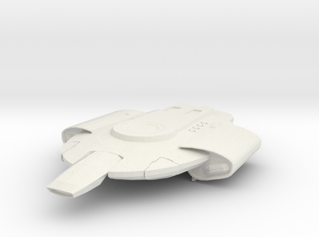 Federation of Planets - Defiant in White Natural Versatile Plastic