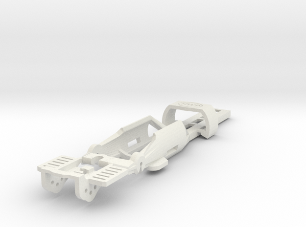 HO Slot Car Chassis - SL2-Mk4 release in White Natural Versatile Plastic