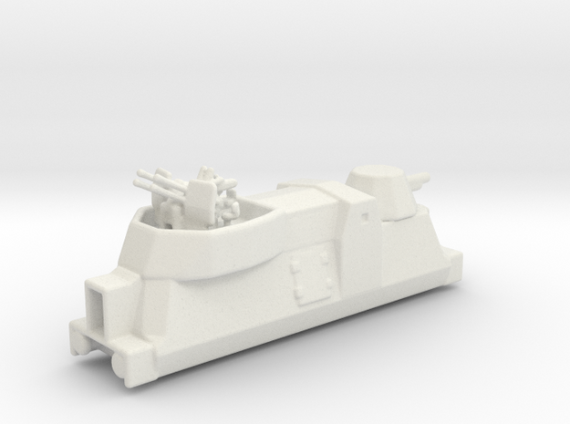 Panzerzüge flakewagon armored train 1/144 in White Natural Versatile Plastic