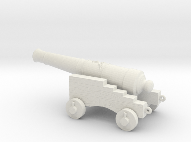 cannon for pirate ships in White Natural Versatile Plastic