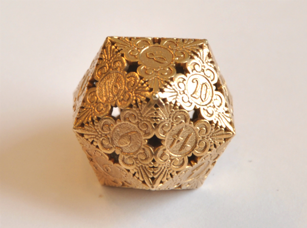 D20 Balanced - Gothic (Metal) in Natural Bronze