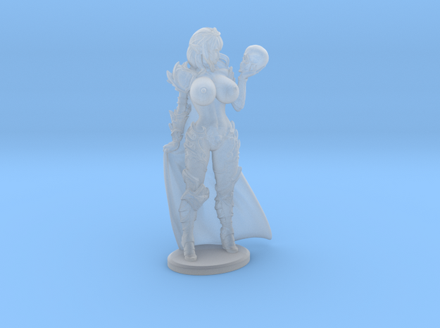 Dark Queen TOPLESS VARIANT w Cape Mini - 40mm in Smooth Fine Detail Plastic