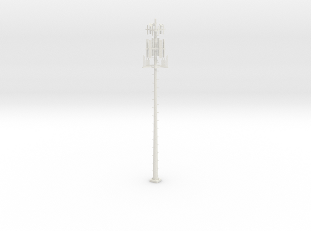 Cell Tower HO 87:1 Scale in White Natural Versatile Plastic