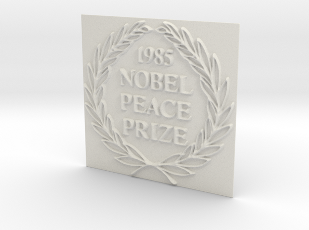 The 1985 Peace Nobel Prize in White Natural Versatile Plastic: Extra Small