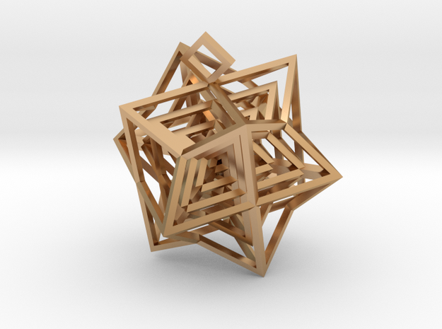 Hedra Cube in Polished Bronze