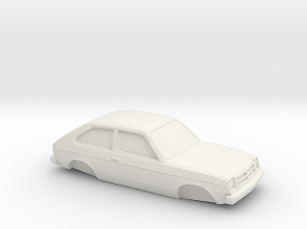 1/32 1975-82 Chevrolet Chevette Shell in White Natural Versatile Plastic