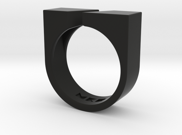 Ring - Aybl in Black Premium Versatile Plastic: 6 / 51.5