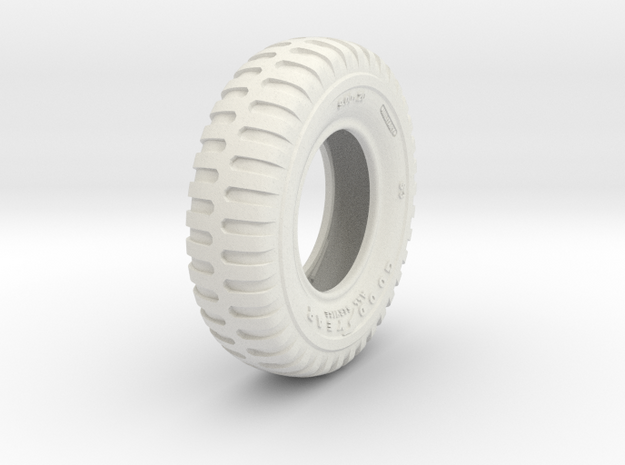 1/6 900x20 M35 Tire Sample Set07 in White Natural Versatile Plastic
