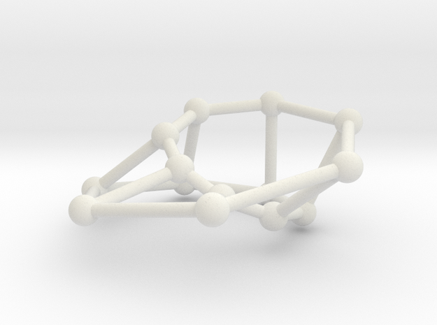 Möbius ladder M_14 in White Natural Versatile Plastic