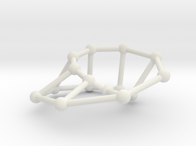 Möbius ladder M_16 in White Natural Versatile Plastic