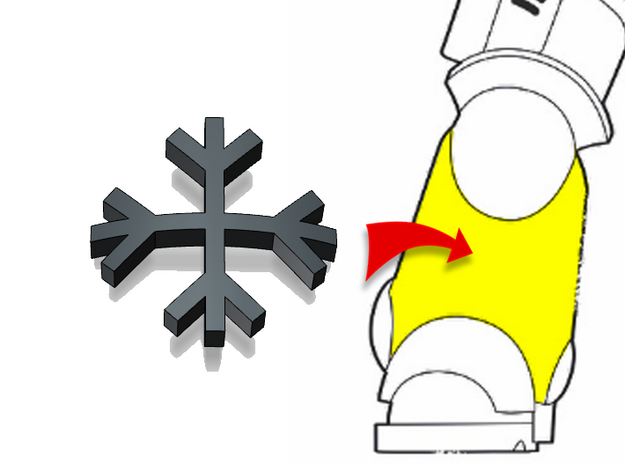 Brand's Rune: Small Bent Insignias x20 in Tan Fine Detail Plastic