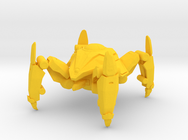 1/60 Game Piece Dragoon in Yellow Processed Versatile Plastic