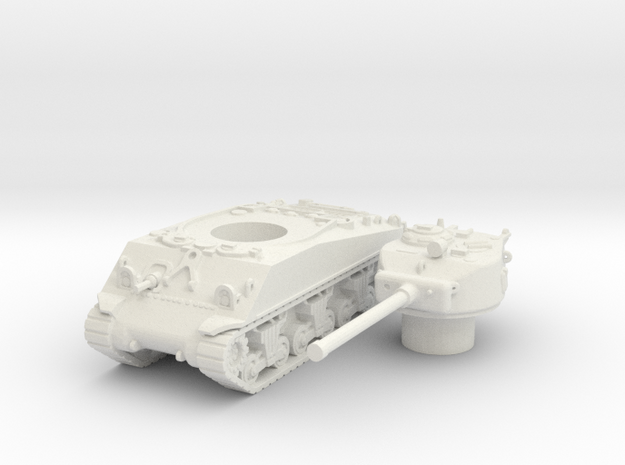 M4A3 76 scale 1/100 in White Natural Versatile Plastic