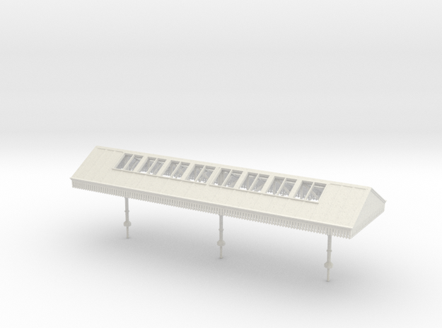 Narrow Canopy Assembly - OO Scale in White Natural Versatile Plastic