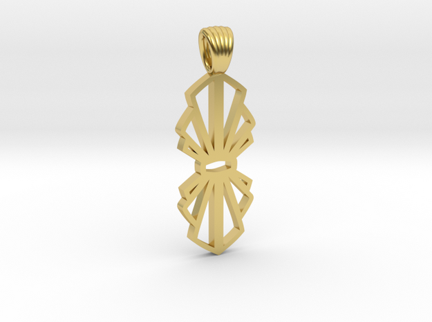 Node [pendant] in Polished Brass