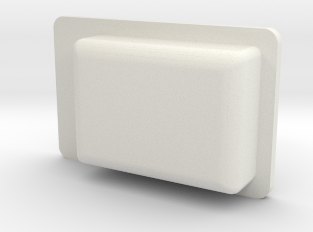 3/4" EMD Door Handle A in White Natural Versatile Plastic