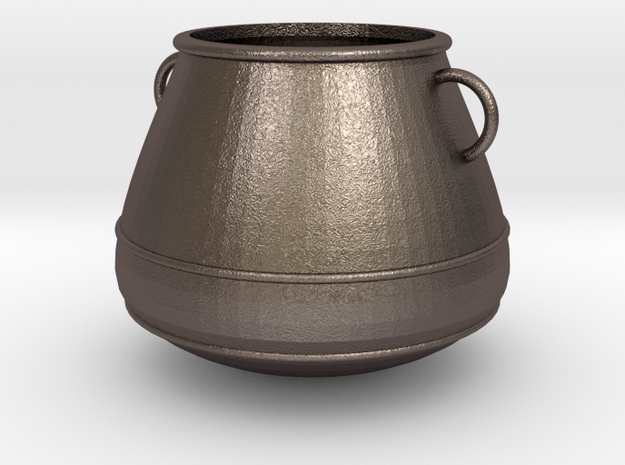 Kessel, Cauldron (124x124x103mm) in Polished Bronzed-Silver Steel