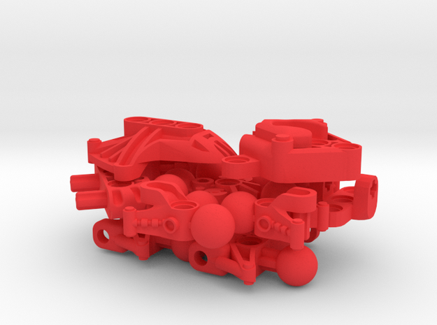 Exatoran Body Set in Red Processed Versatile Plastic