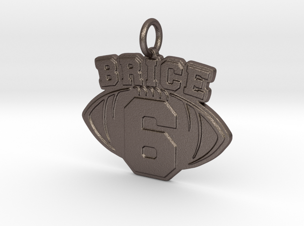 Brice 6 Pendant in Polished Bronzed-Silver Steel
