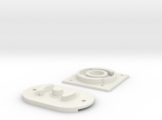 Swivel Set for EPONG v2 in White Natural Versatile Plastic