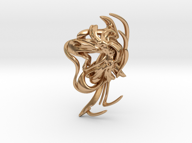 SOMAEXTATIC Large Statement Ring.stl in Polished Bronze