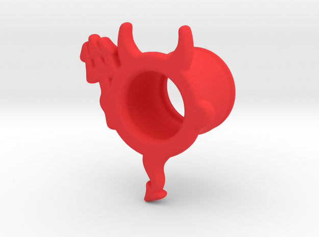 Little Devil  - Plug 12mm in Red Processed Versatile Plastic