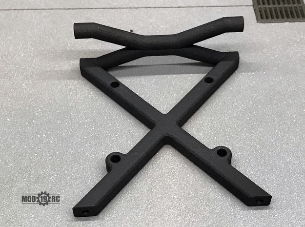 ZRD Rear Vertical X Brace in Black Natural Versatile Plastic