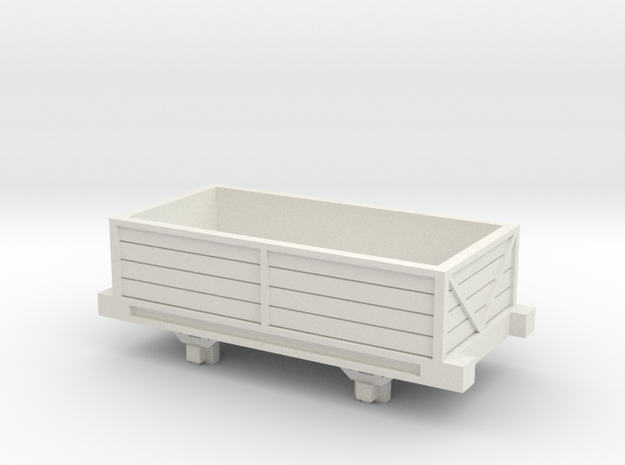 Bandai OO9 Scale Open Wagon Type 2 in White Natural Versatile Plastic