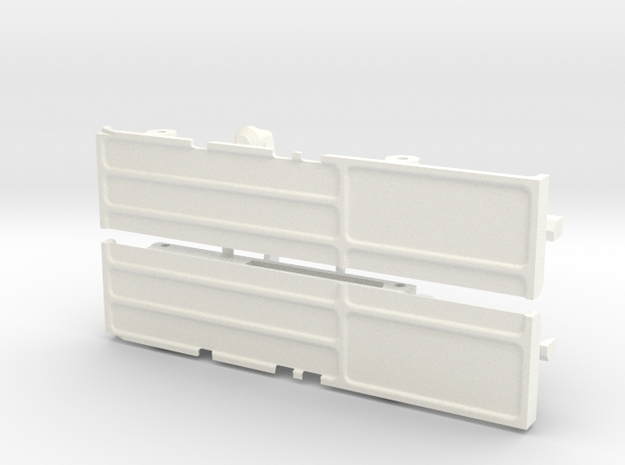 rtf203-01 TF2 Mojave Front Body Mount, Slider in White Processed Versatile Plastic