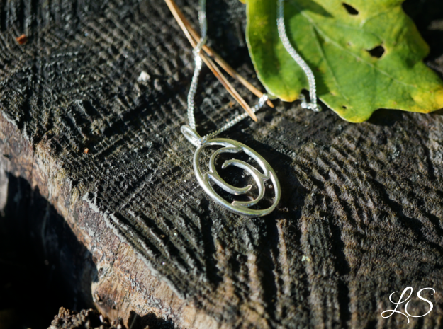 Amulet of Wisdom in Polished Silver